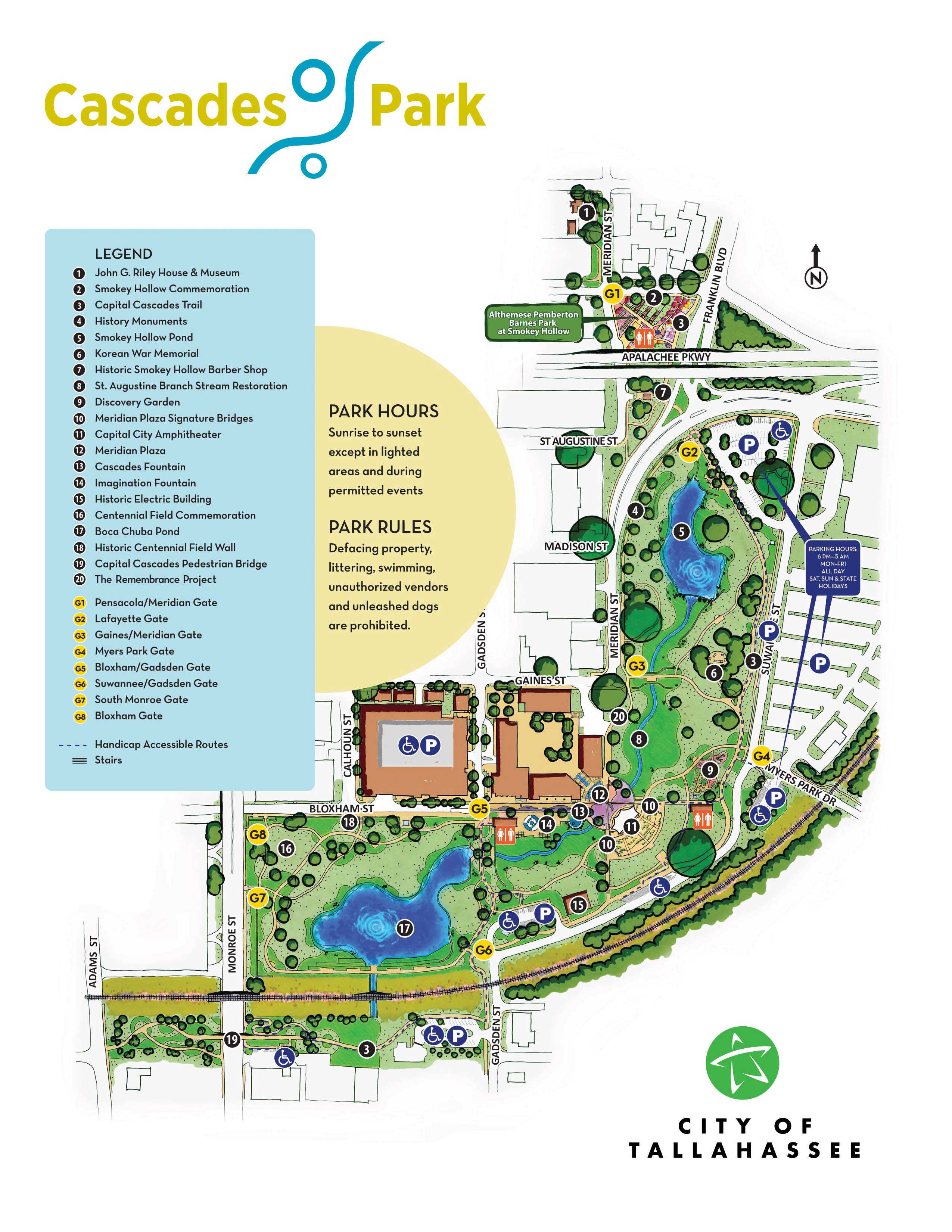 Cascades Park Map